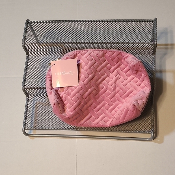 Ulta Beauty Handbags - Ulta Beauty Pink Quilted Zippered Makeup Pouch NWT